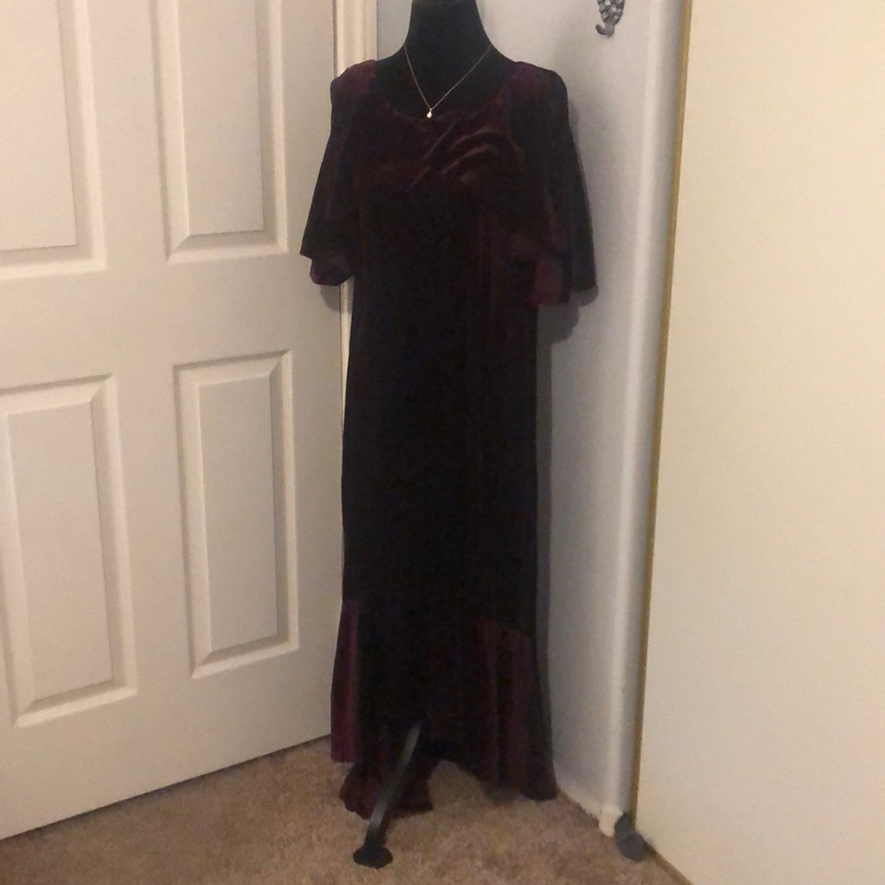 Plum Velvet dress